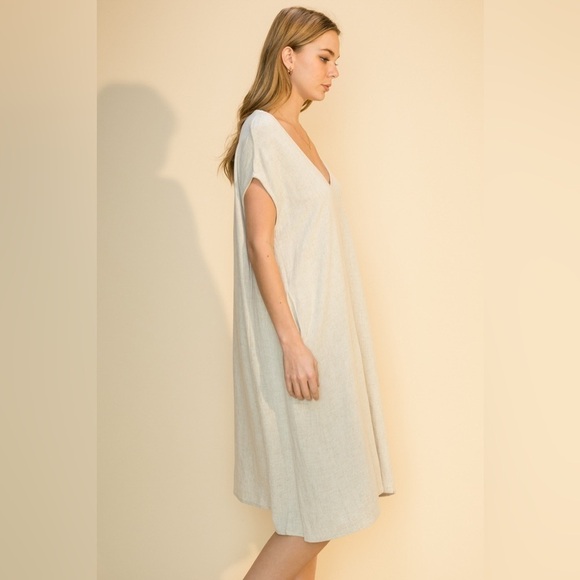 HYFVE Oversized Linen Blend Dress - Picture 4 of 6